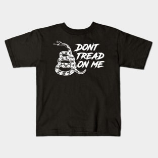 Don't Tread on Me - Black Kids T-Shirt